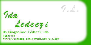 ida ledeczi business card