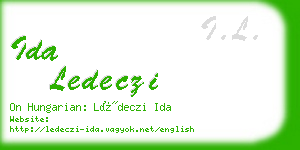 ida ledeczi business card